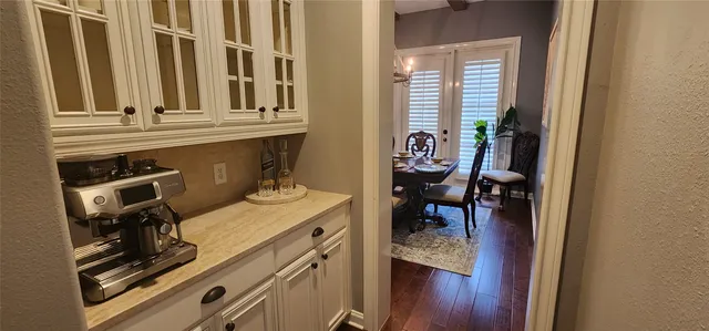 a view of kitchen and utility room