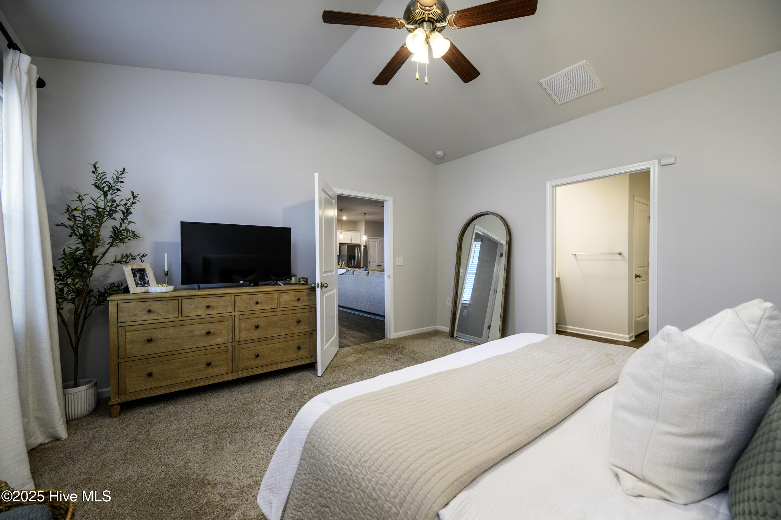 417 Frida Road New Bern, NC 28560 - Photo 24 of 56 Primary Bedroom with Vaulted Ceiling
