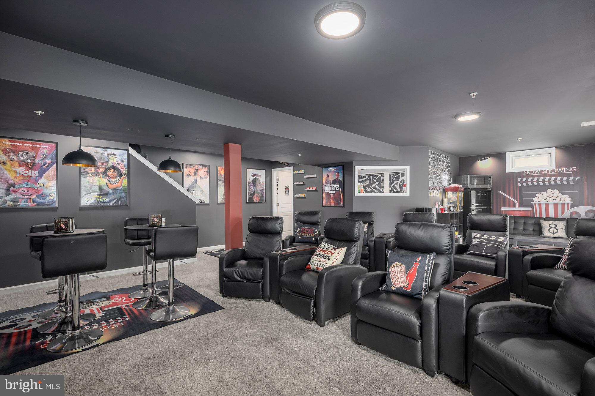 1456 Viridian Road Aberdeen, MD 21001 - Photo 27 of 58 Lower-Level Theater Room