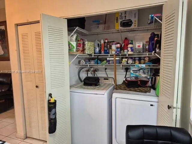 a close view of appliances and cabinets