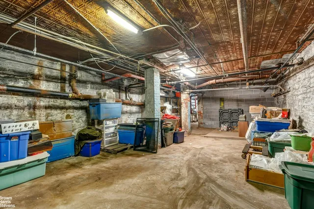 a view of storage and utility room