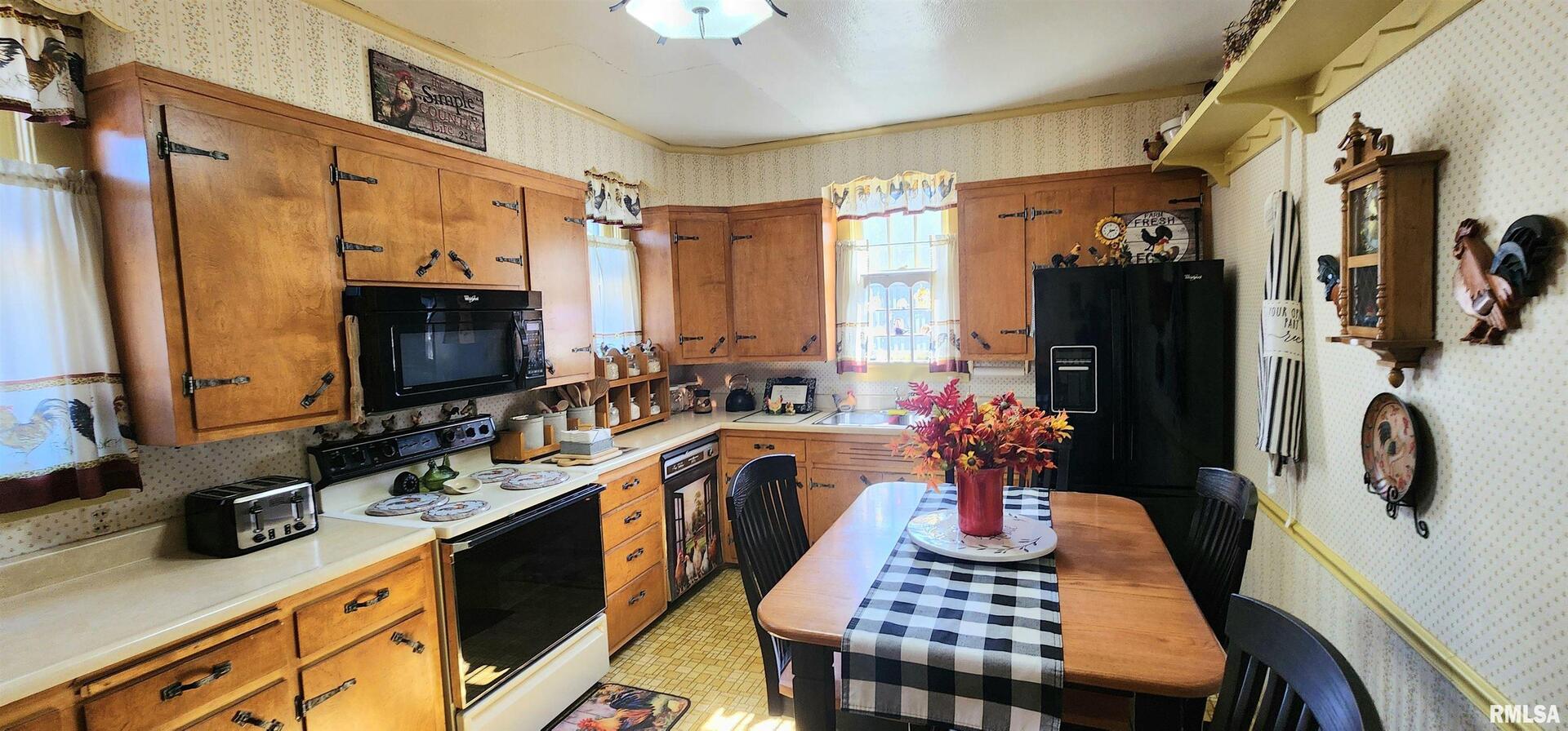 2412 State Street Chester, IL 62233 - Photo 7 of 11 a kitchen with a refrigerator and a sink