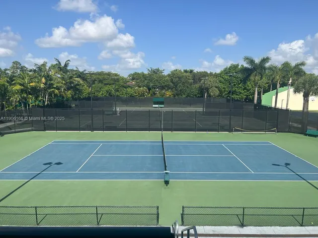a view of tennis court