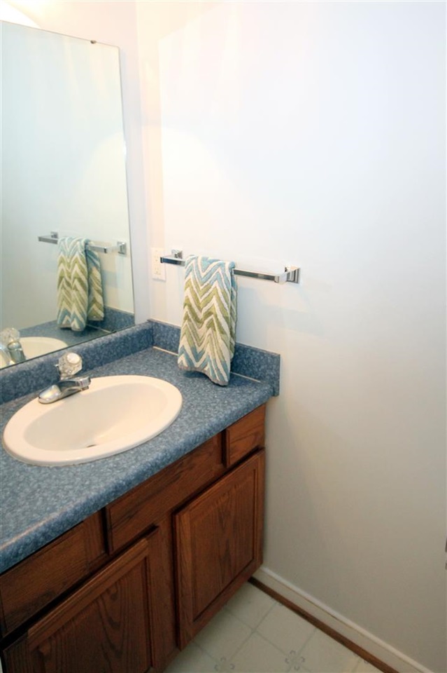 39 Rudolph Street Ruckersville, VA 22968 - Photo 16 of 30 a bathroom with a sink and a mirror