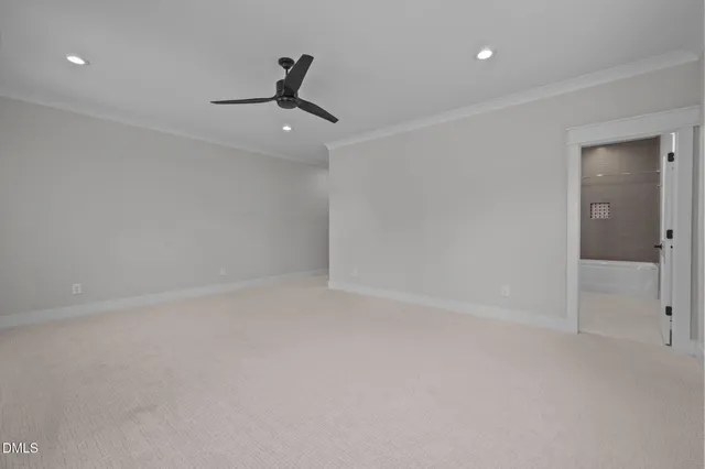 a view of a yard with palm trees