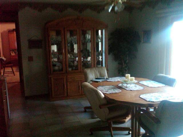 This is a view of the dining room.