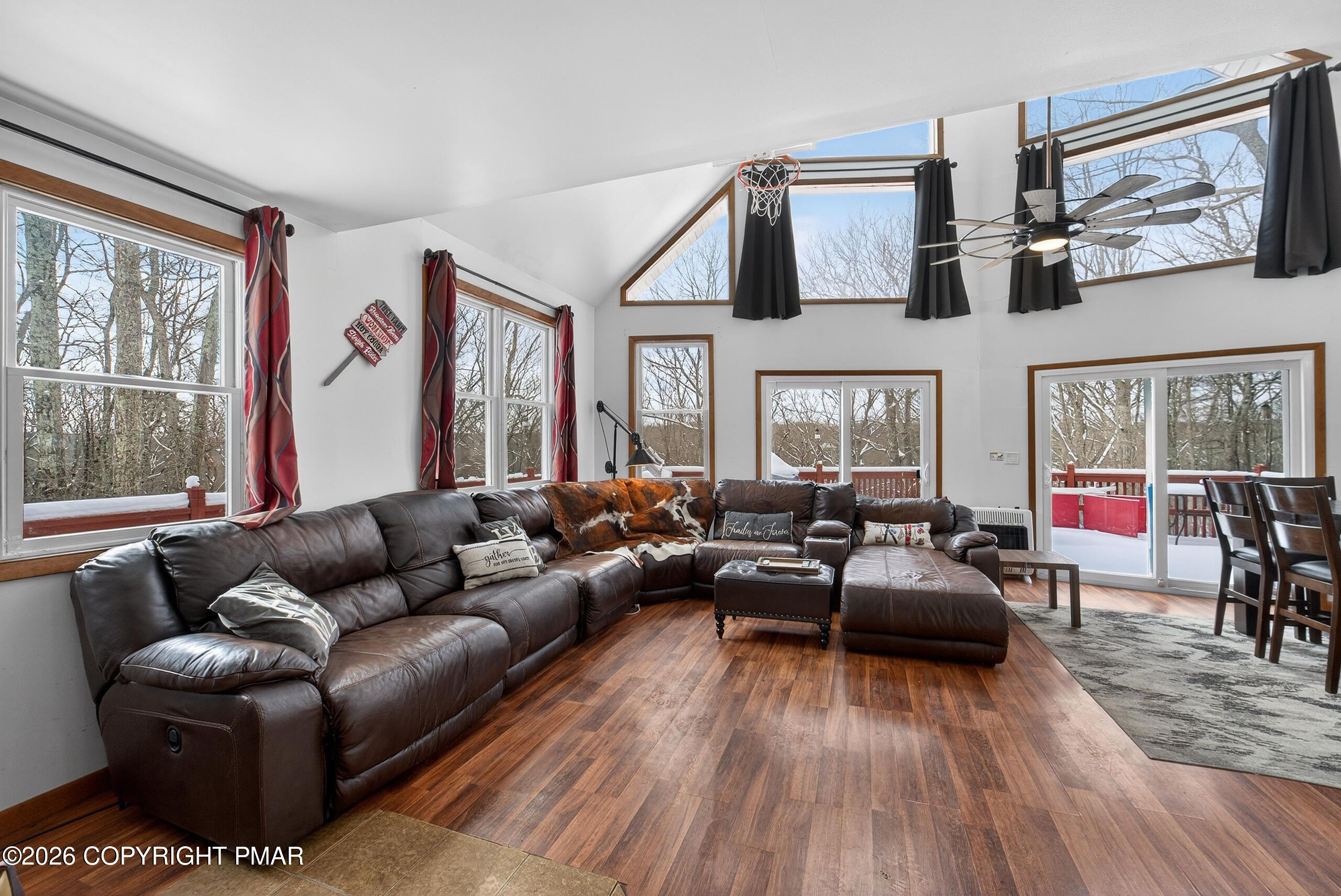 3112 Spring Court Bushkill, PA 18324 - Photo 14 of 52 a living room with furniture and wooden floor