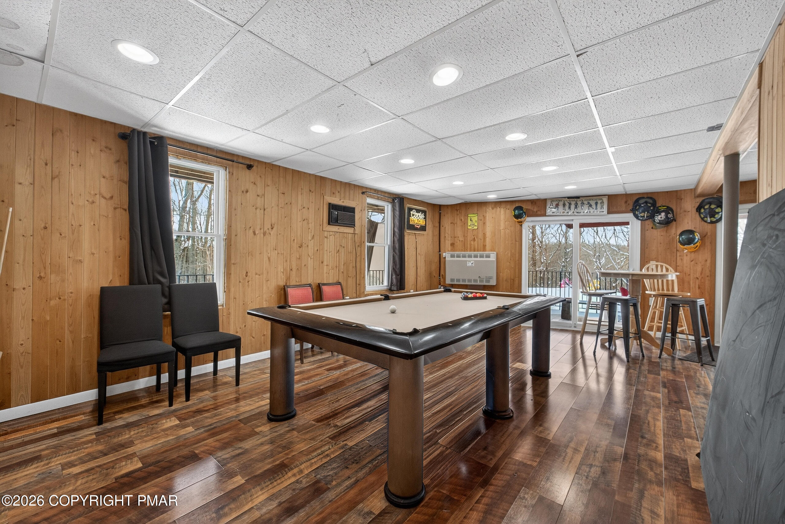 3112 Spring Court Bushkill, PA 18324 - Photo 22 of 52 a room with furniture pool table wooden floor and a rug