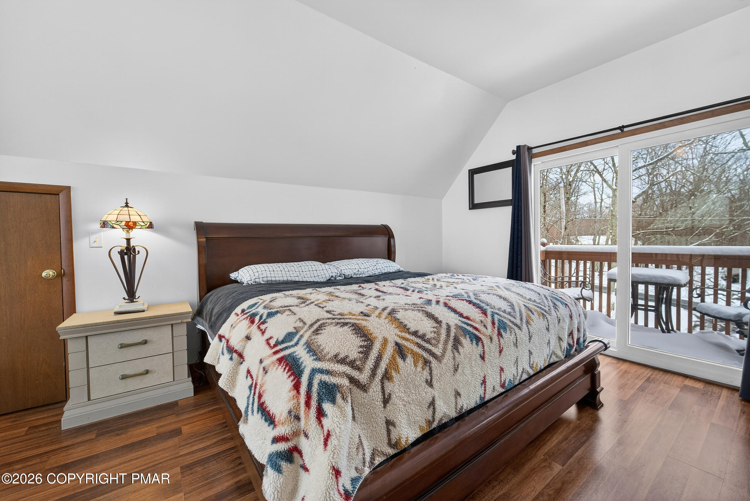 3112 Spring Court Bushkill, PA 18324 - Photo 29 of 52 a bedroom with a large bed and a large window
