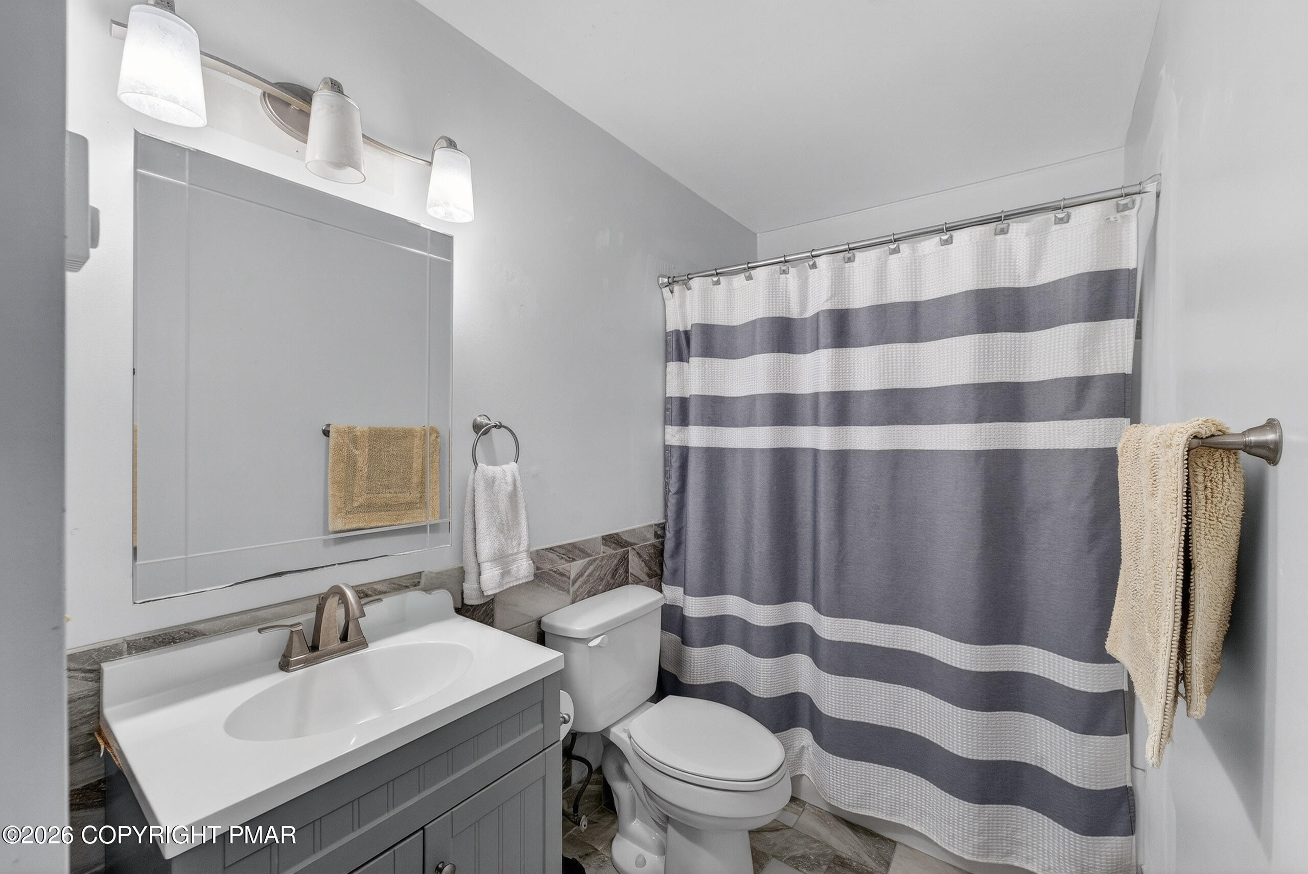 3112 Spring Court Bushkill, PA 18324 - Photo 43 of 52 a bathroom with a sink toilet and shower