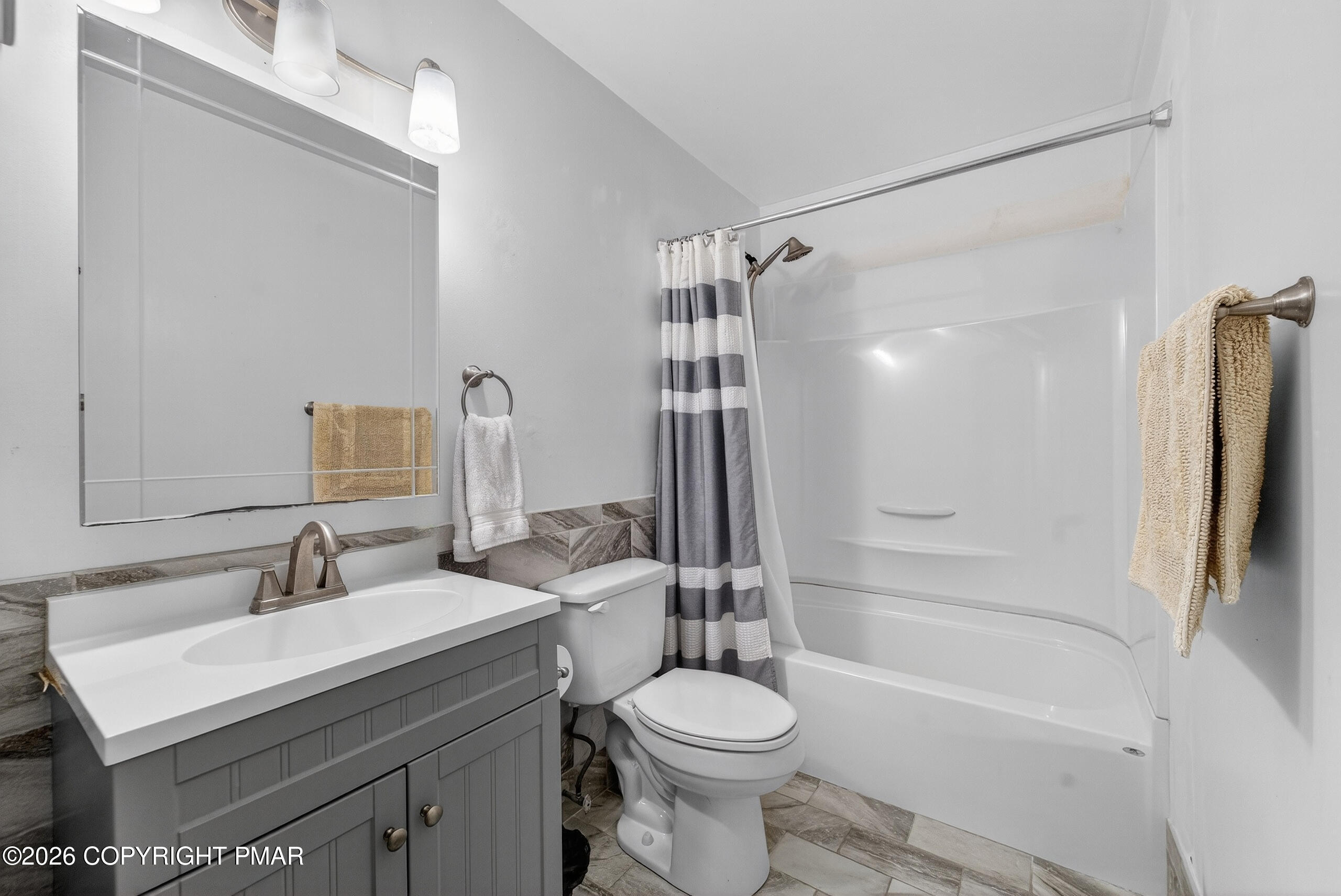 3112 Spring Court Bushkill, PA 18324 - Photo 44 of 52 a bathroom with a sink toilet and shower