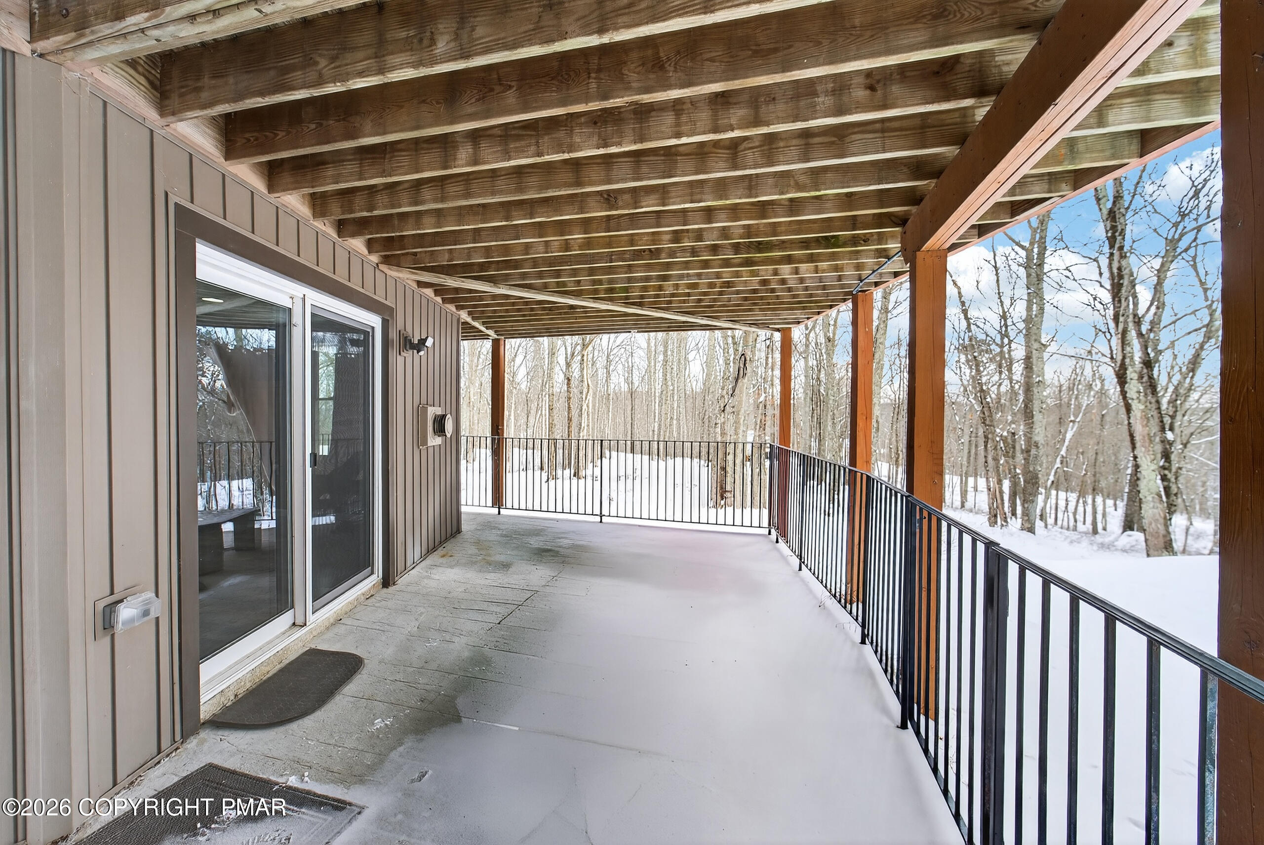 3112 Spring Court Bushkill, PA 18324 - Photo 46 of 52 a view of balcony with wooden floor