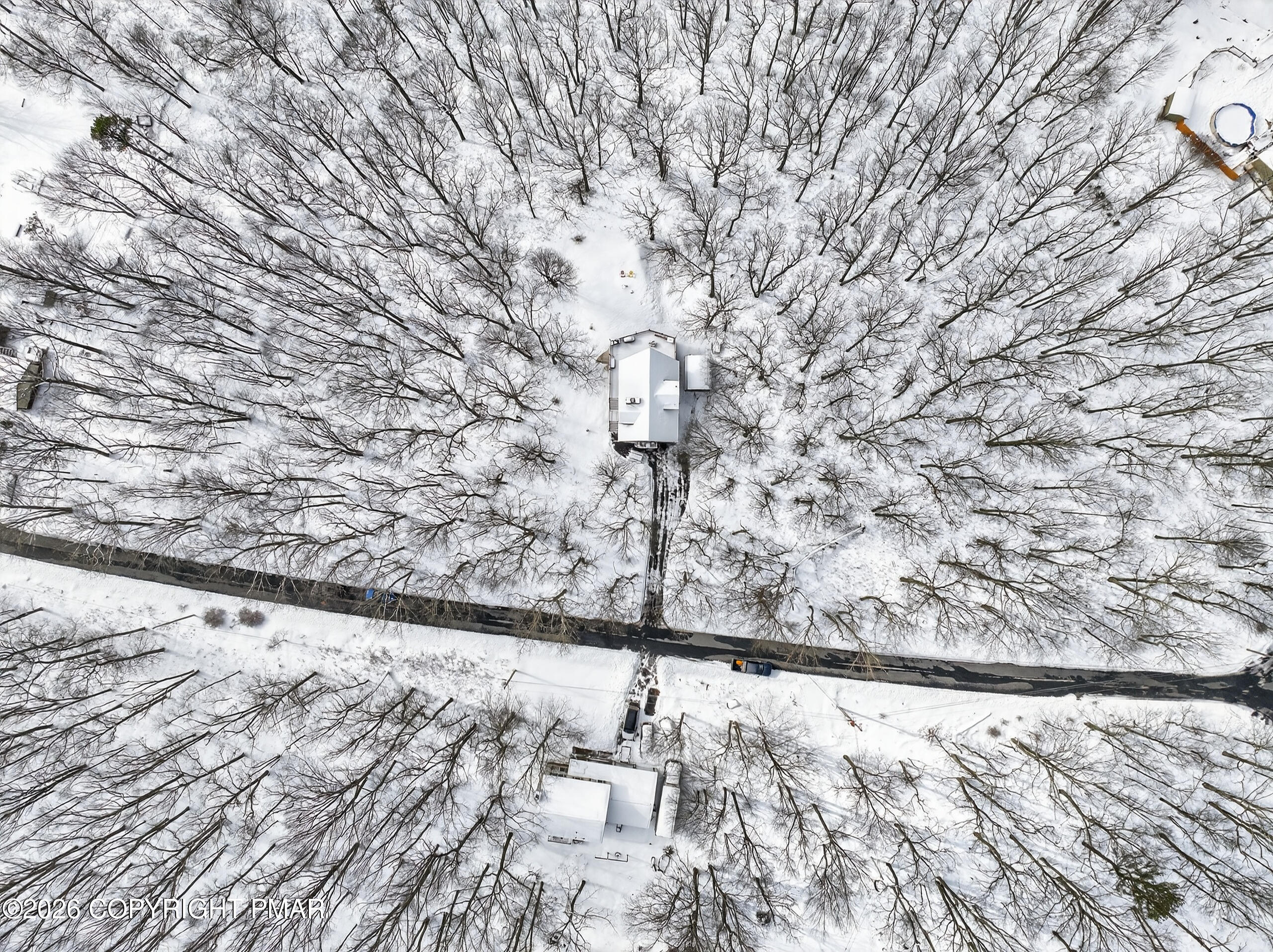 3112 Spring Court Bushkill, PA 18324 - Photo 51 of 52 a view of wooden floor and a covered with snow