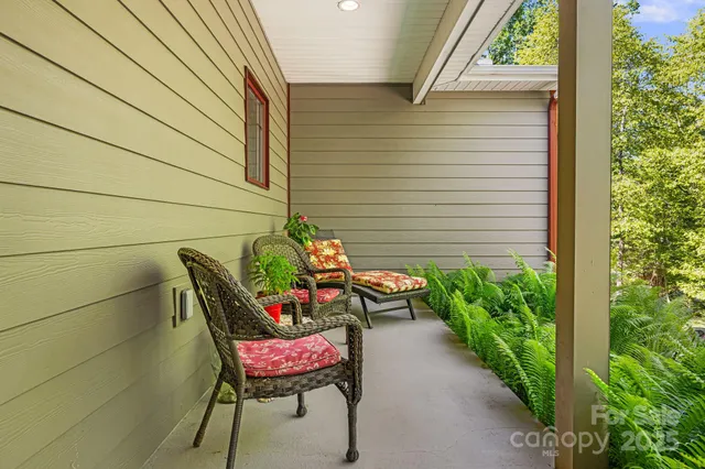 a outdoor living with furniture