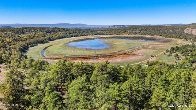 a view of a lake with a mountain