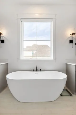 a view of a patio with swimming pool table and chairs