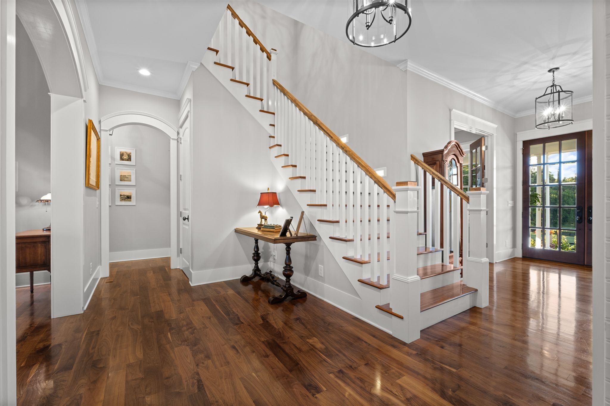 1421 Lawrence Lane Springfield, TN 37172 - Photo 19 of 43 a view of entryway with wooden floor and stairs