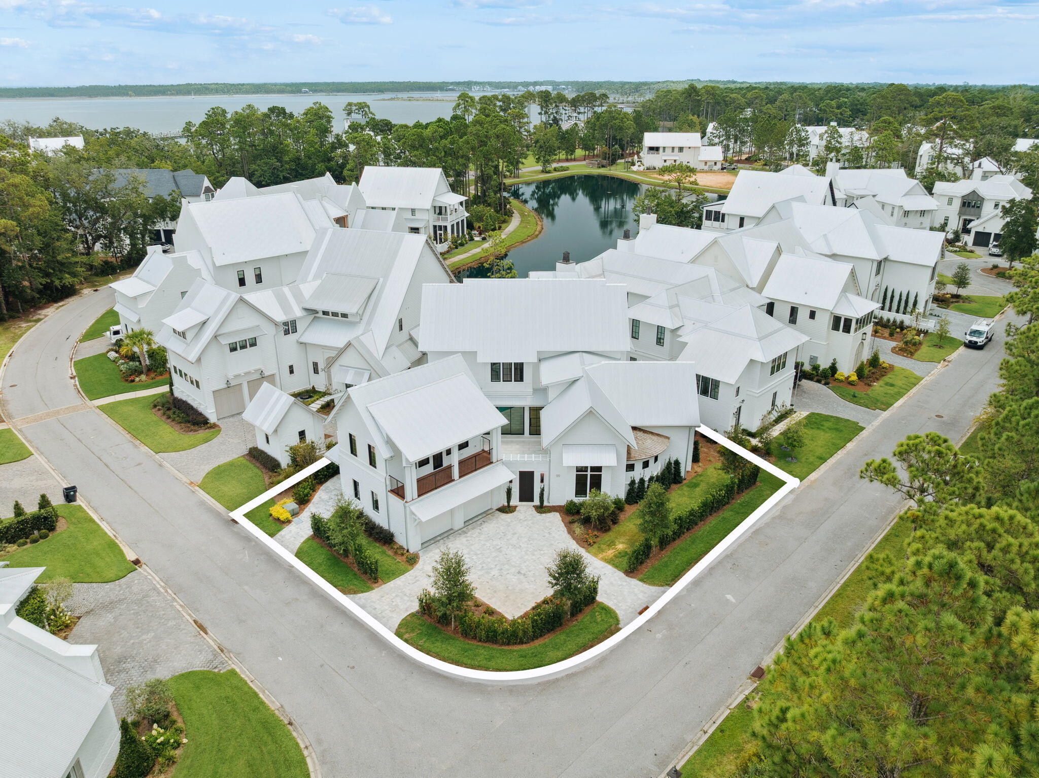 99 Perrin Santa Rosa Beach, FL 32459 - Photo 106 of 149 an aerial view of residential house with outdoor space and seating