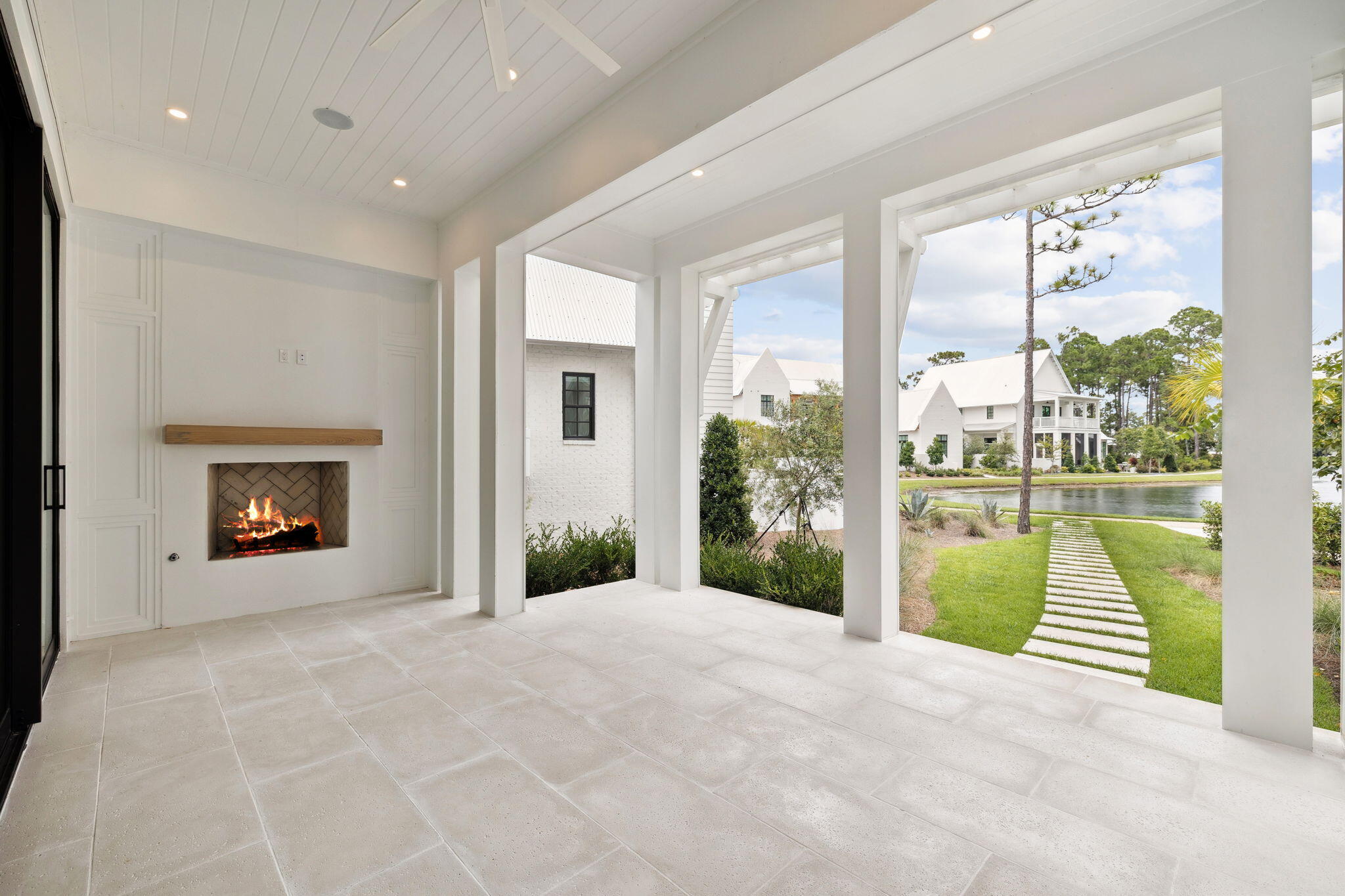 99 Perrin Santa Rosa Beach, FL 32459 - Photo 34 of 149 a view of an empty room with a fireplace and a window