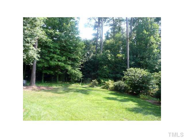 3316 Tall Tree Place Raleigh, NC 27607 - Photo 19 of 23 Land beyond the property line in back is a conservation buffer and cannot be built upon Back Yard
