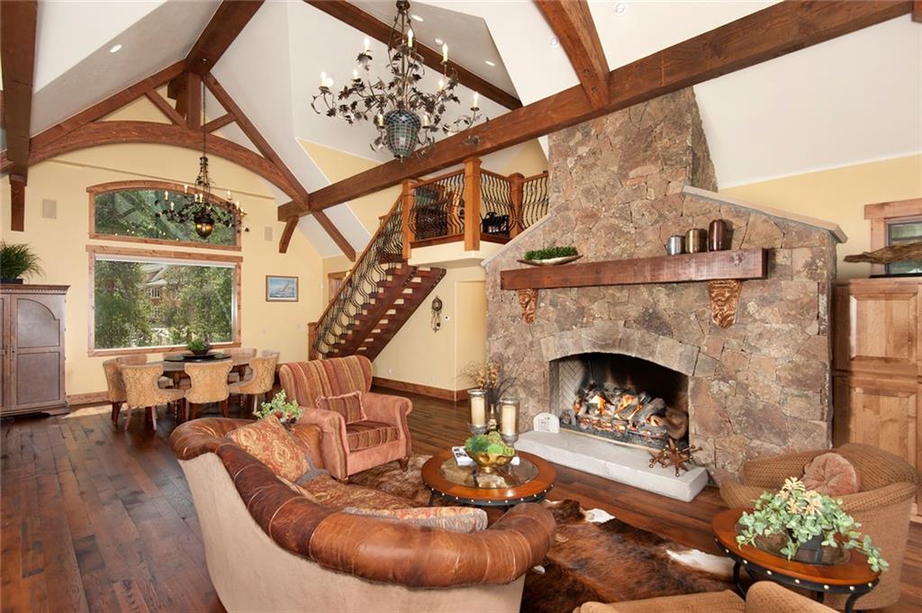 10 Wolf Rock Road Keystone, CO 80435 - Photo 6 of 25 a living room with furniture and a fireplace