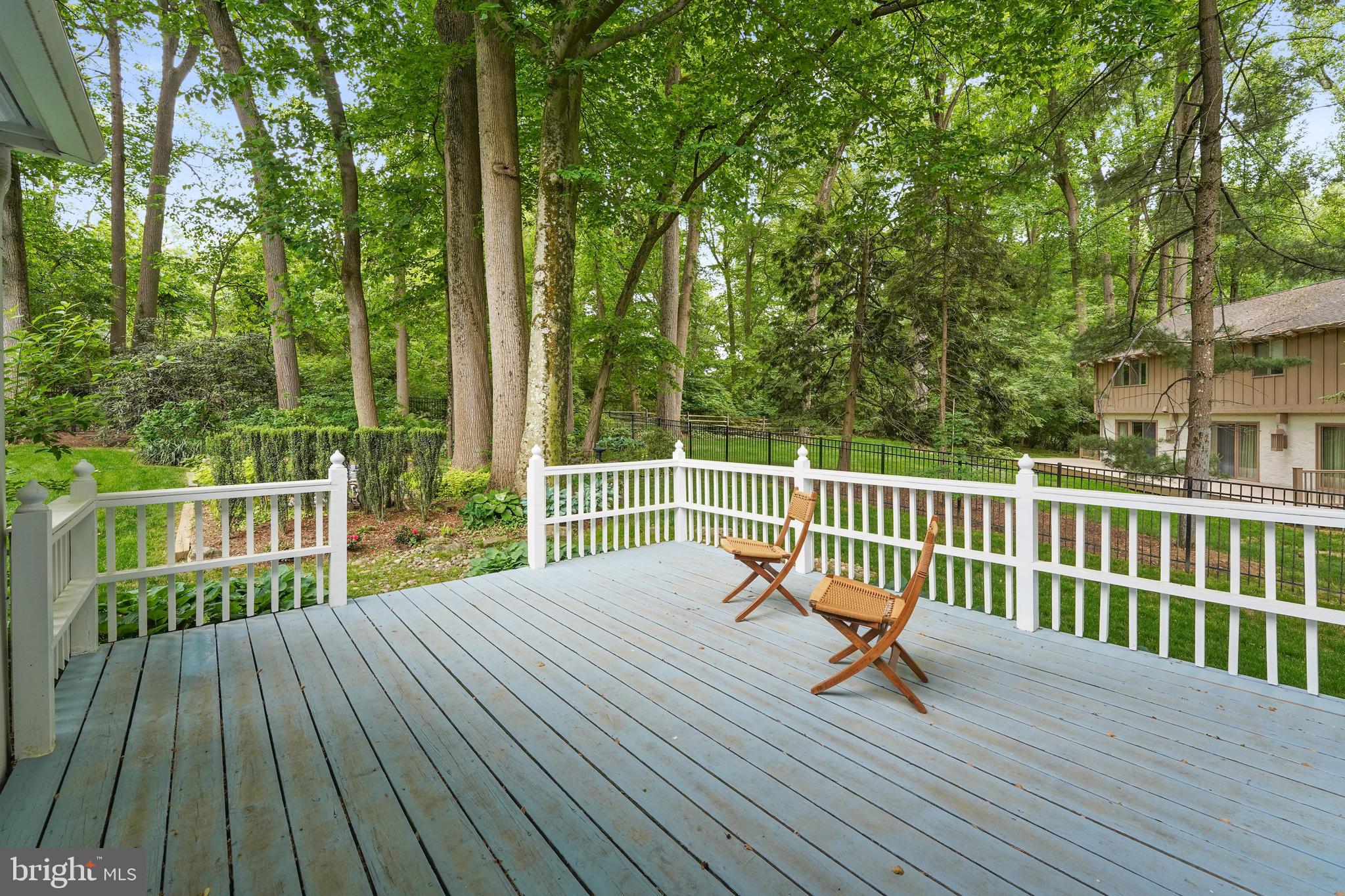 741 Campwoods Road Villanova, PA 19085 - Photo 47 of 48 a balcony with wooden floor and fence