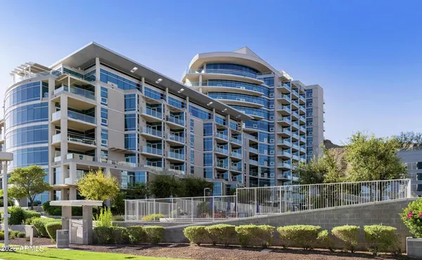 a front view of a building