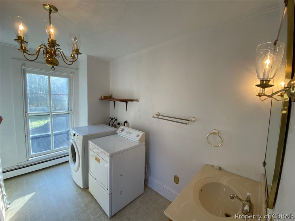 11044 Buckley Hall Road Mathews, VA 23109 - Photo 15 of 34 a bathroom with a sink a toilet and shower