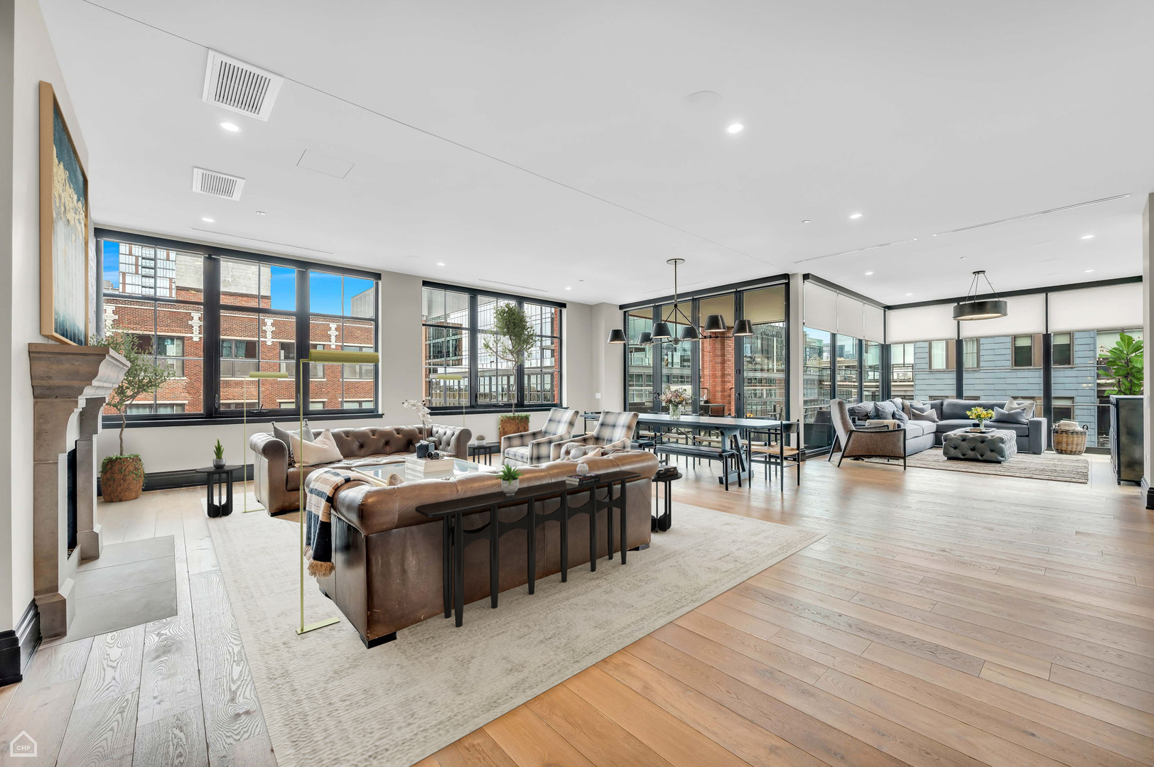 1109 West Washington Boulevard, Unit 6B Chicago, IL 60607 - Photo 12 of 40 a living room with lots of furniture and a large window