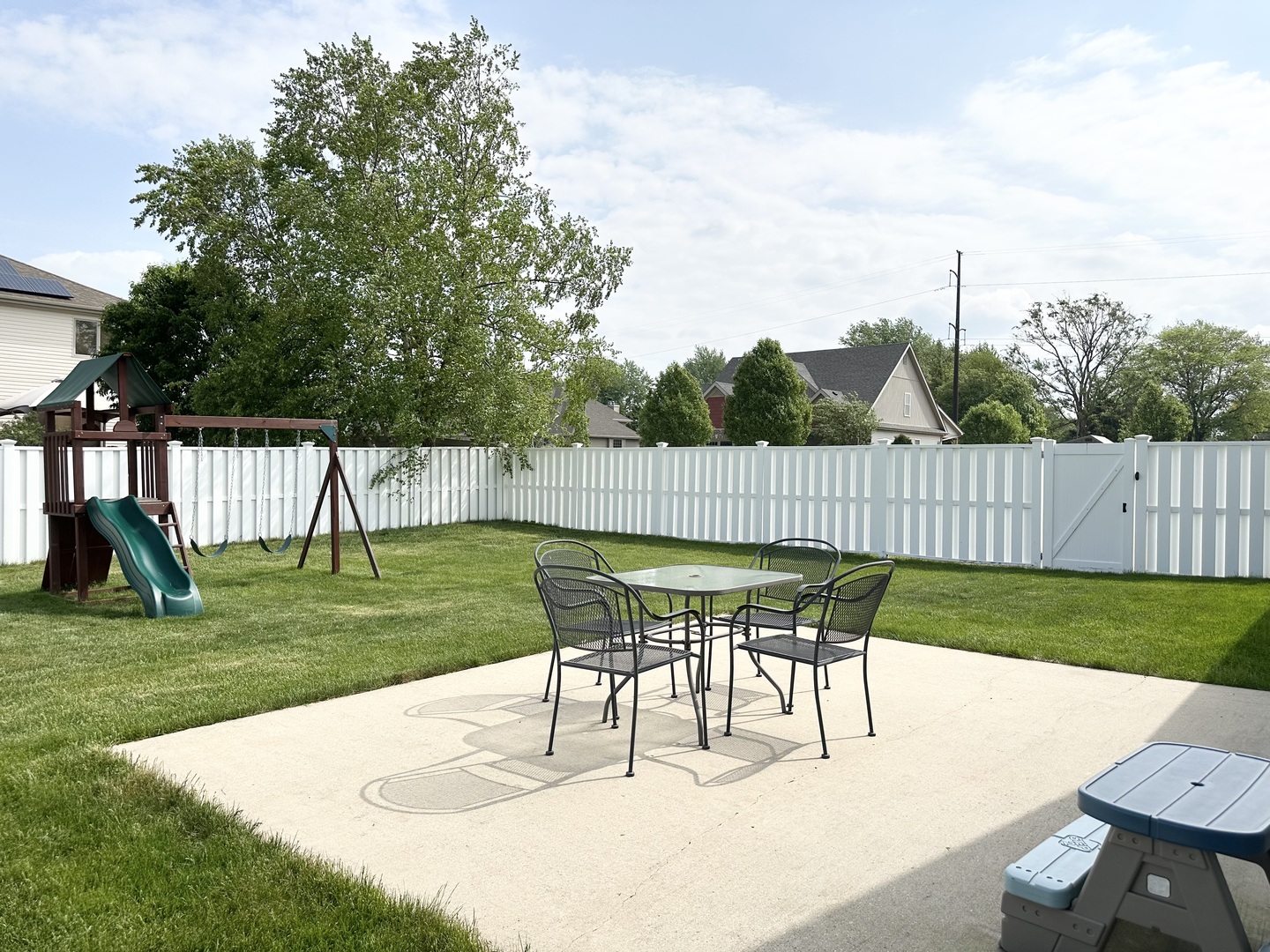1205 Eagle Bluff Drive Bourbonnais, IL 60914 - Photo 51 of 51 a view of backyard with trampoline