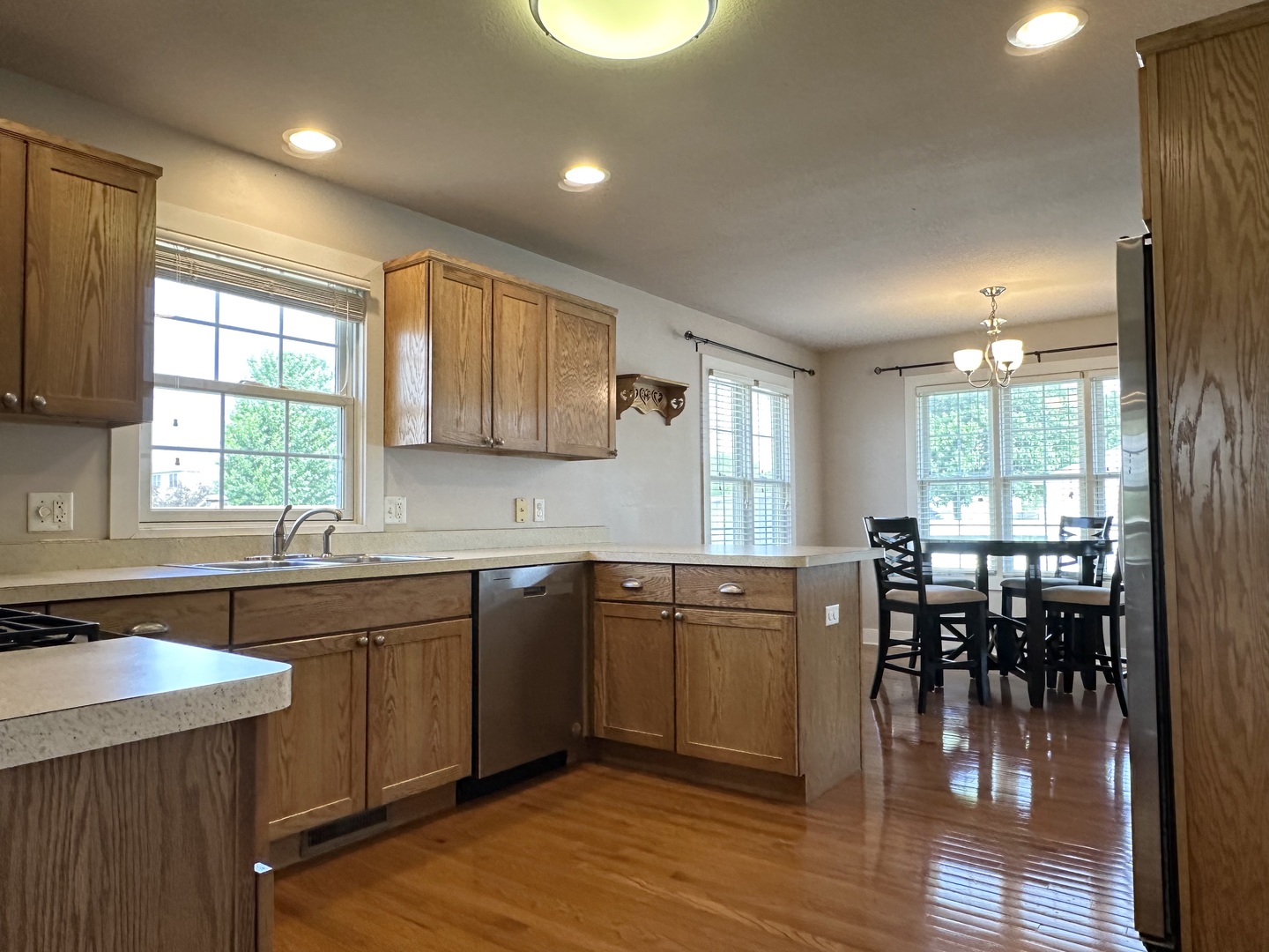 1205 Eagle Bluff Drive Bourbonnais, IL 60914 - Photo 8 of 51 a kitchen with lots of counter top space