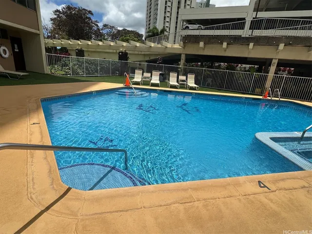a view of a swimming pool
