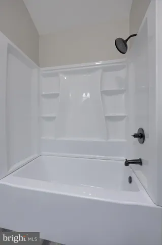 a close up of a bathtub