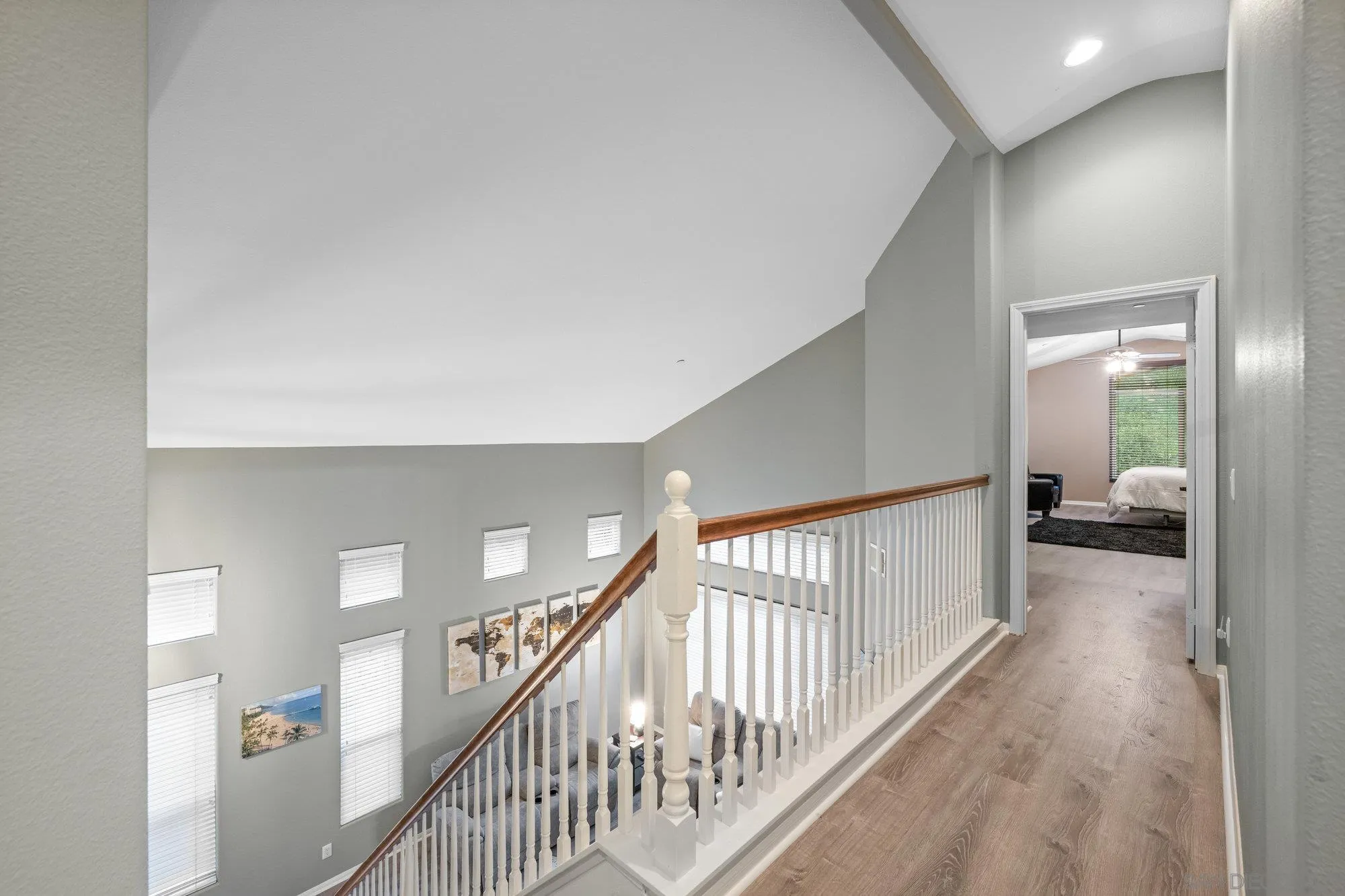 640 Dimaio Way Escondido, CA 92027 - Photo 13 of 31 a view of a hallway with a livingroom and stairs