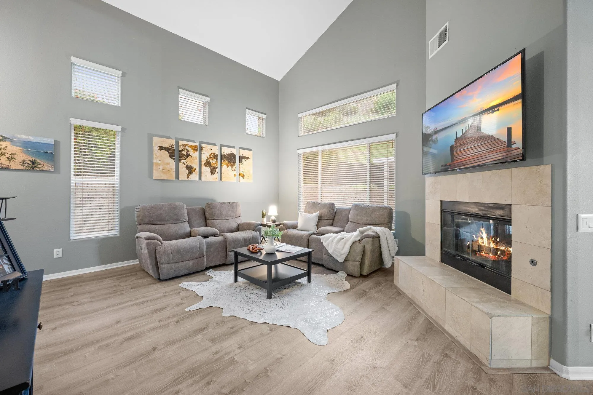 640 Dimaio Way Escondido, CA 92027 - Photo 3 of 31 a living room with furniture and a fireplace