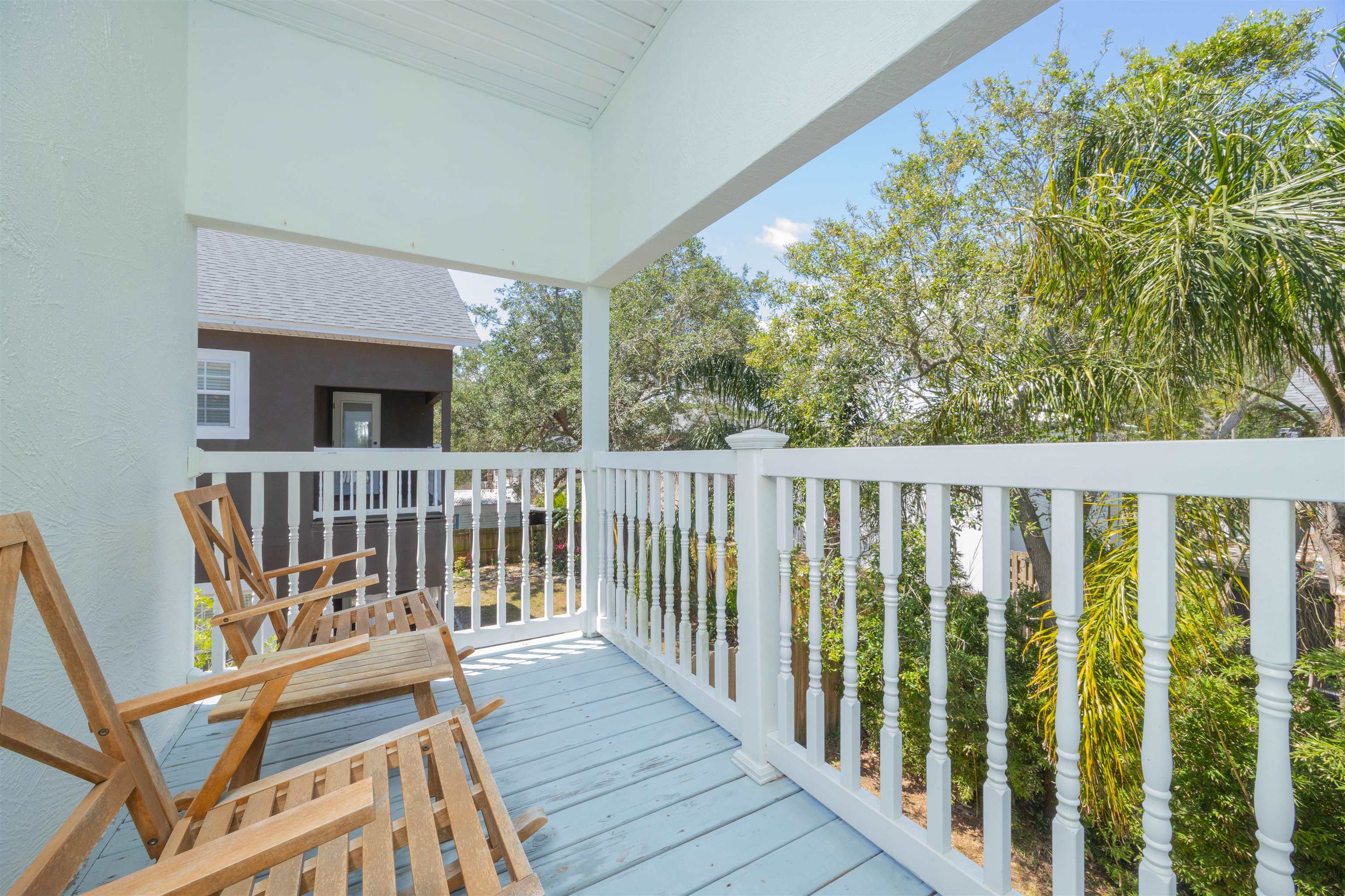 2 Lisbon Street St. Augustine, FL 32080 - Photo 20 of 33 a view of a balcony with wooden floor