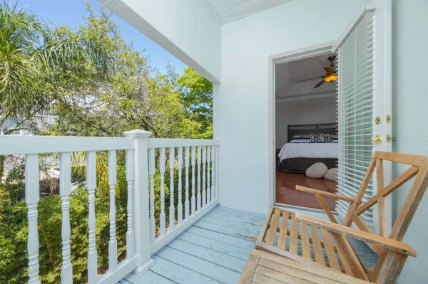 a view of balcony and deck