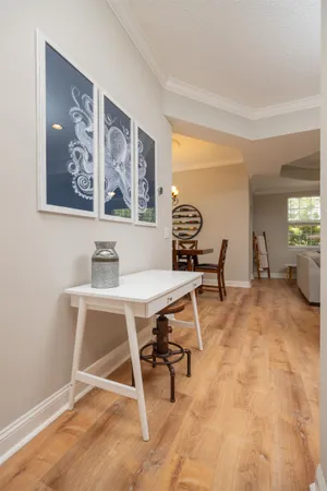 a view of a workspace with furniture