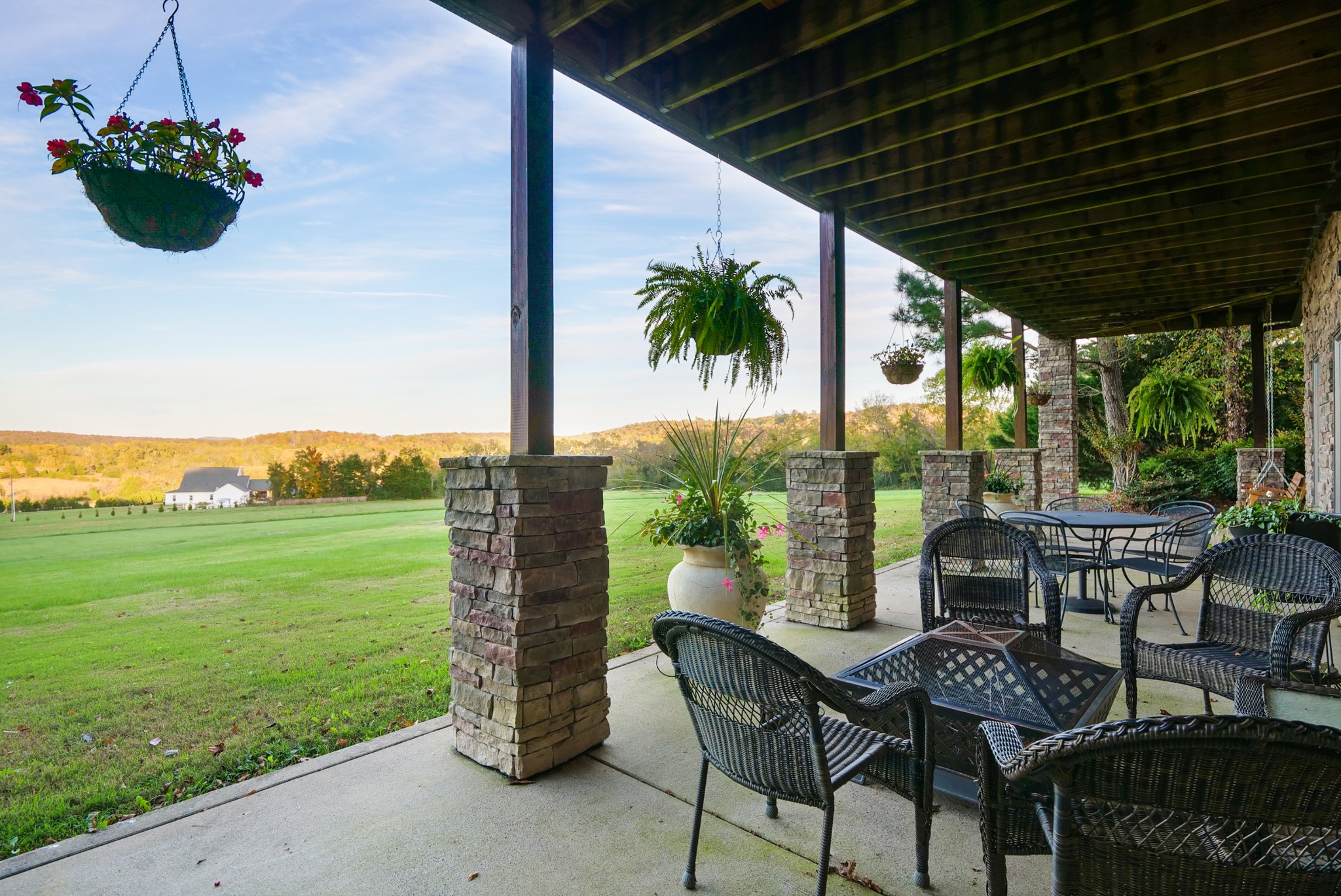 3686 Bluebird Road Lebanon, TN 37090 - Photo 37 of 50 a backyard of a house with outdoor seating
