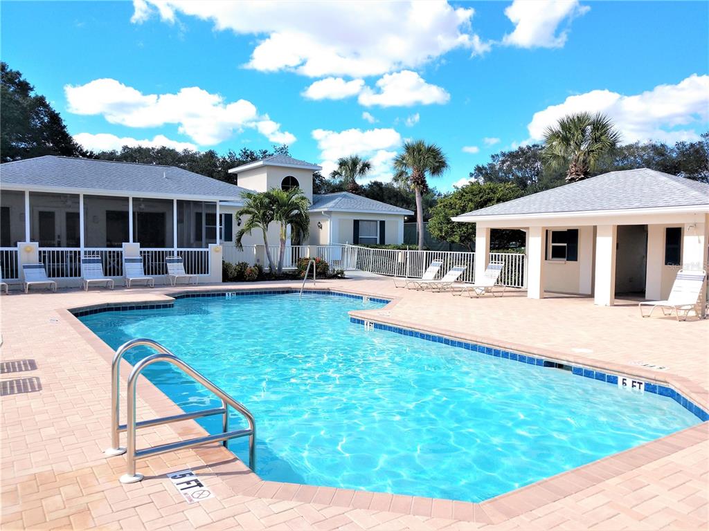 Undisclosed Address Venice, FL 34292 - Photo 48 of 51 a house view with swimming pool and garden space