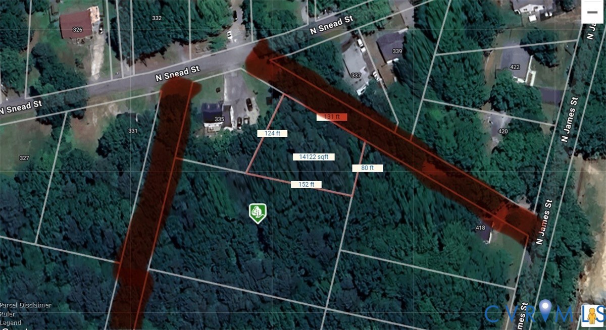 0 Wesley Street Ashland, VA 23005 - Photo 3 of 13 Red lines are Town owned 'paper streets' that the