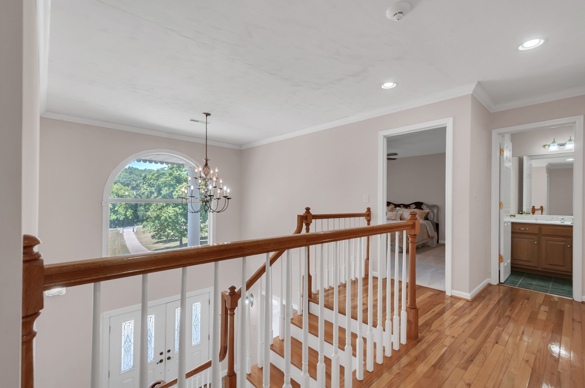 1400 Slaydenwood Road Cumberland Furnace, TN 37051 - Photo 18 of 58 a view of a hallway with wooden floor and stairs