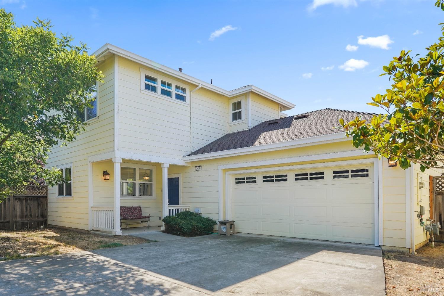 2436 Prairie Lane Santa Rosa, CA 95403 - Photo 1 of 1 a front view of a house with a garage