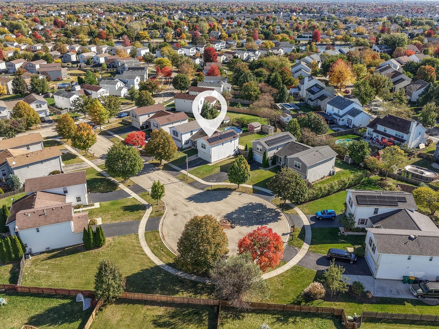 2152 Brayton Place Plainfield, IL 60586 - Photo 21 of 28 an aerial view of residential houses with outdoor space