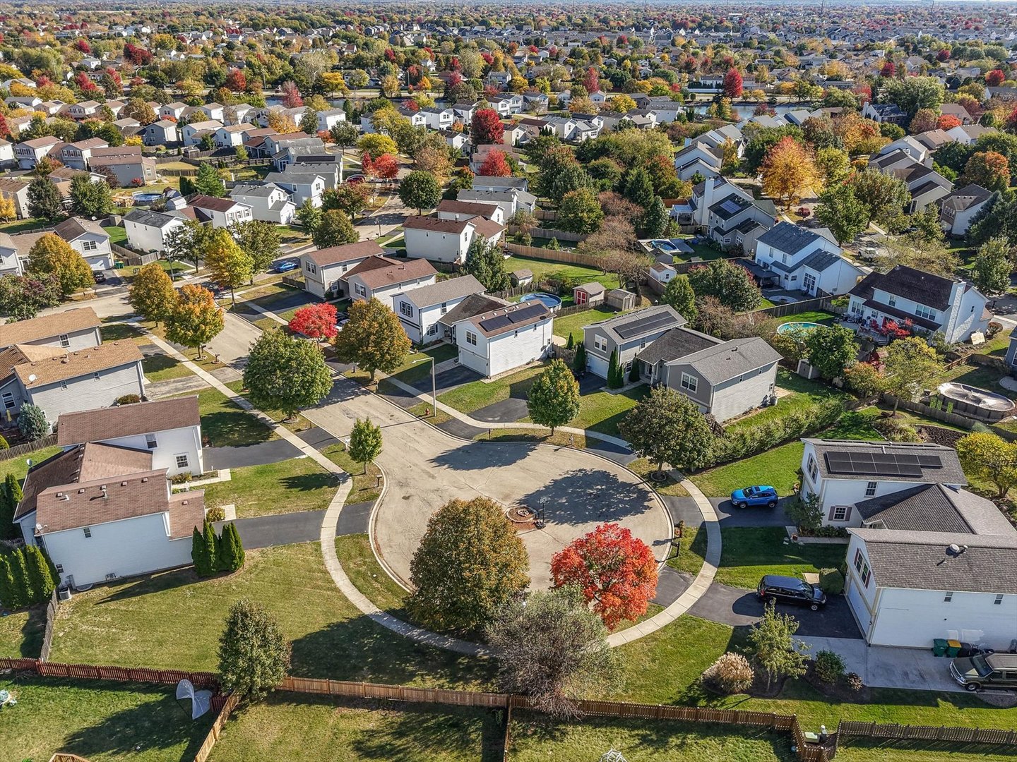 2152 Brayton Place Plainfield, IL 60586 - Photo 22 of 28 an aerial view of residential houses with outdoor space