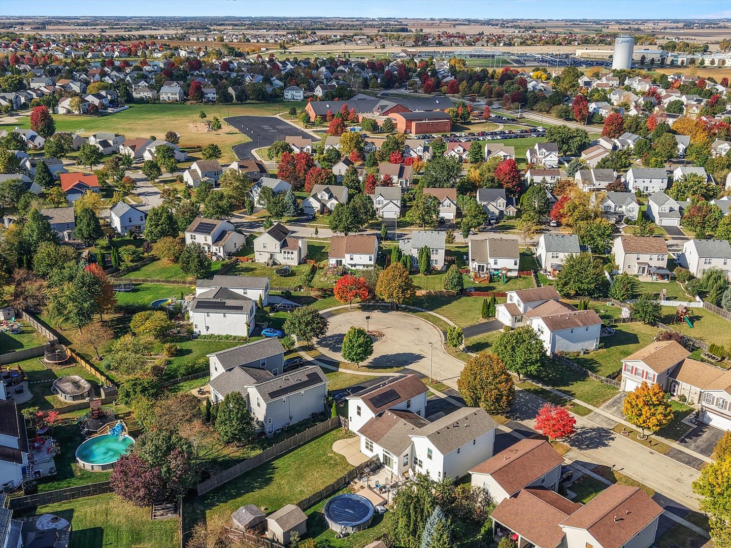2152 Brayton Place Plainfield, IL 60586 - Photo 26 of 28 an aerial view of residential houses with outdoor space