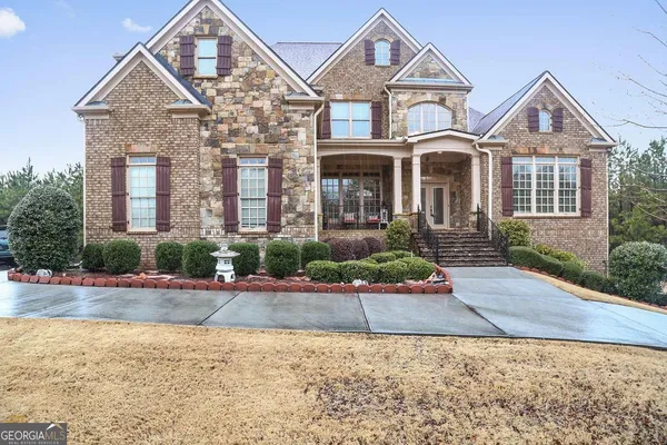 front view of multiple houses