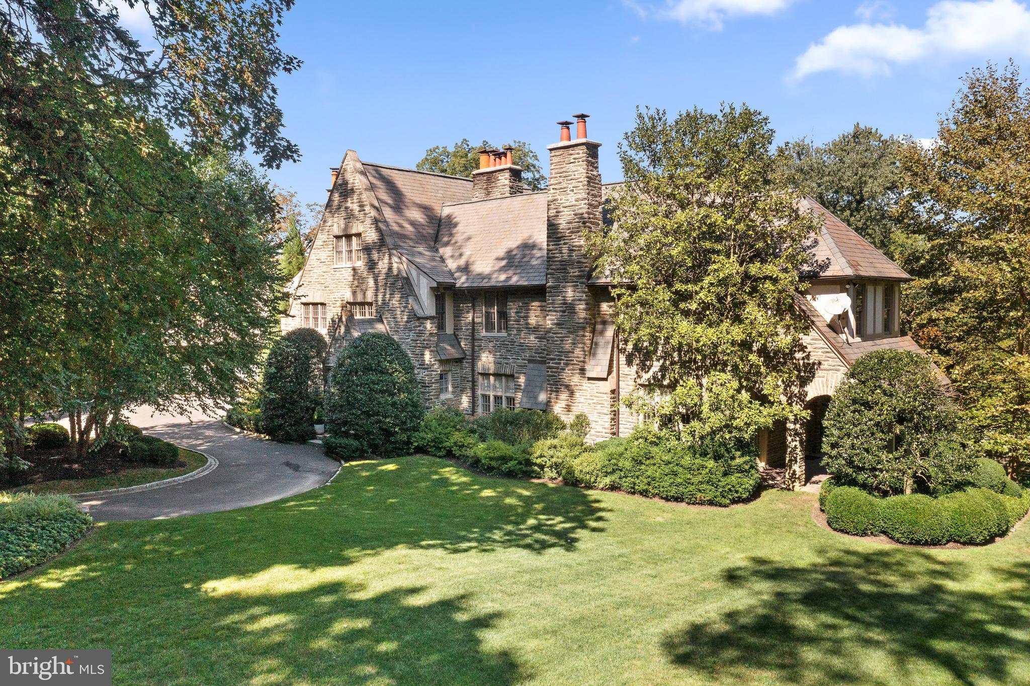 423 North Spring Mill Road Villanova, PA 19085 - Photo 1 of 67 a view of a house with a yard