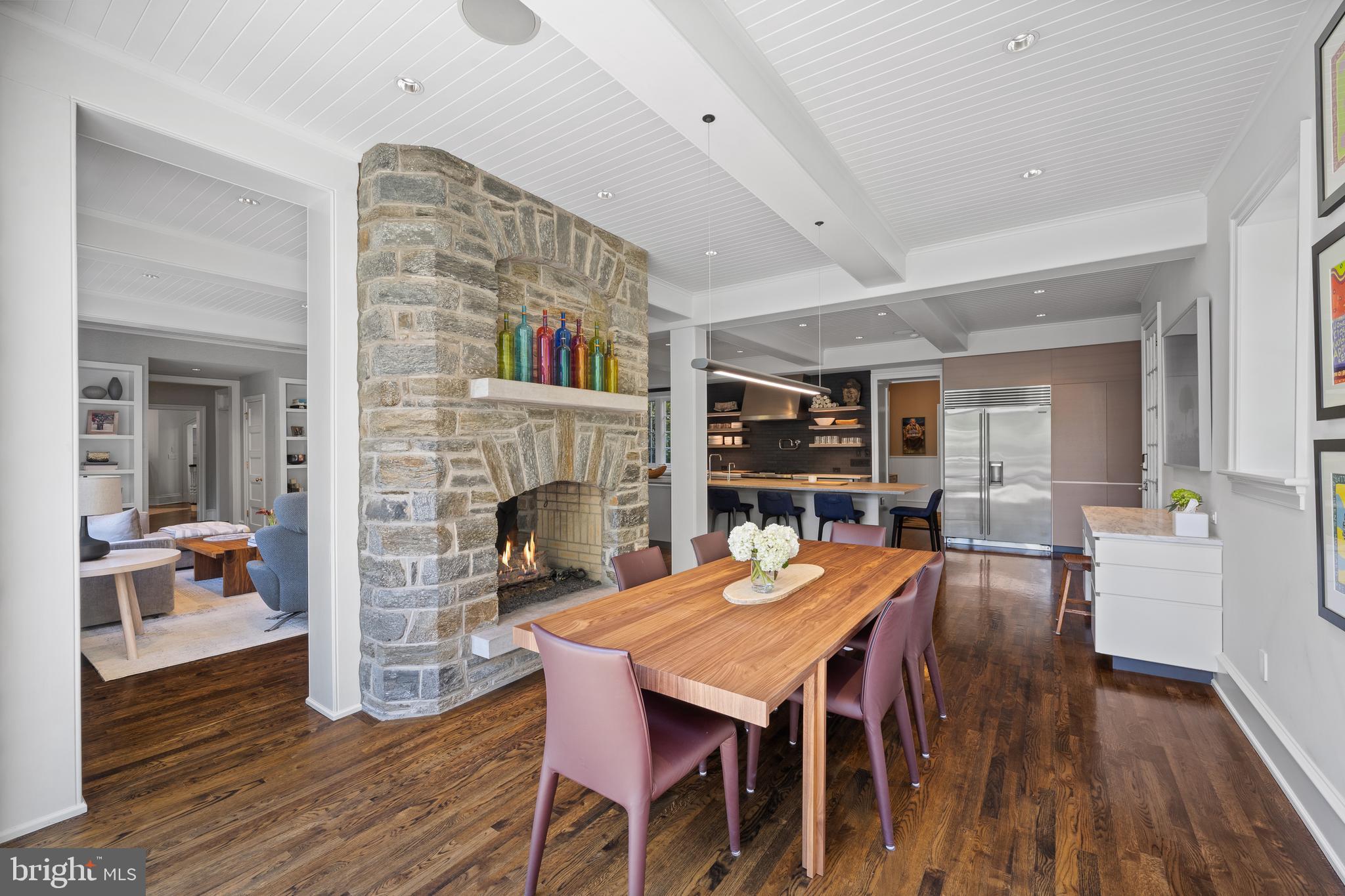 423 North Spring Mill Road Villanova, PA 19085 - Photo 21 of 67 a dining room with furniture and wooden floor