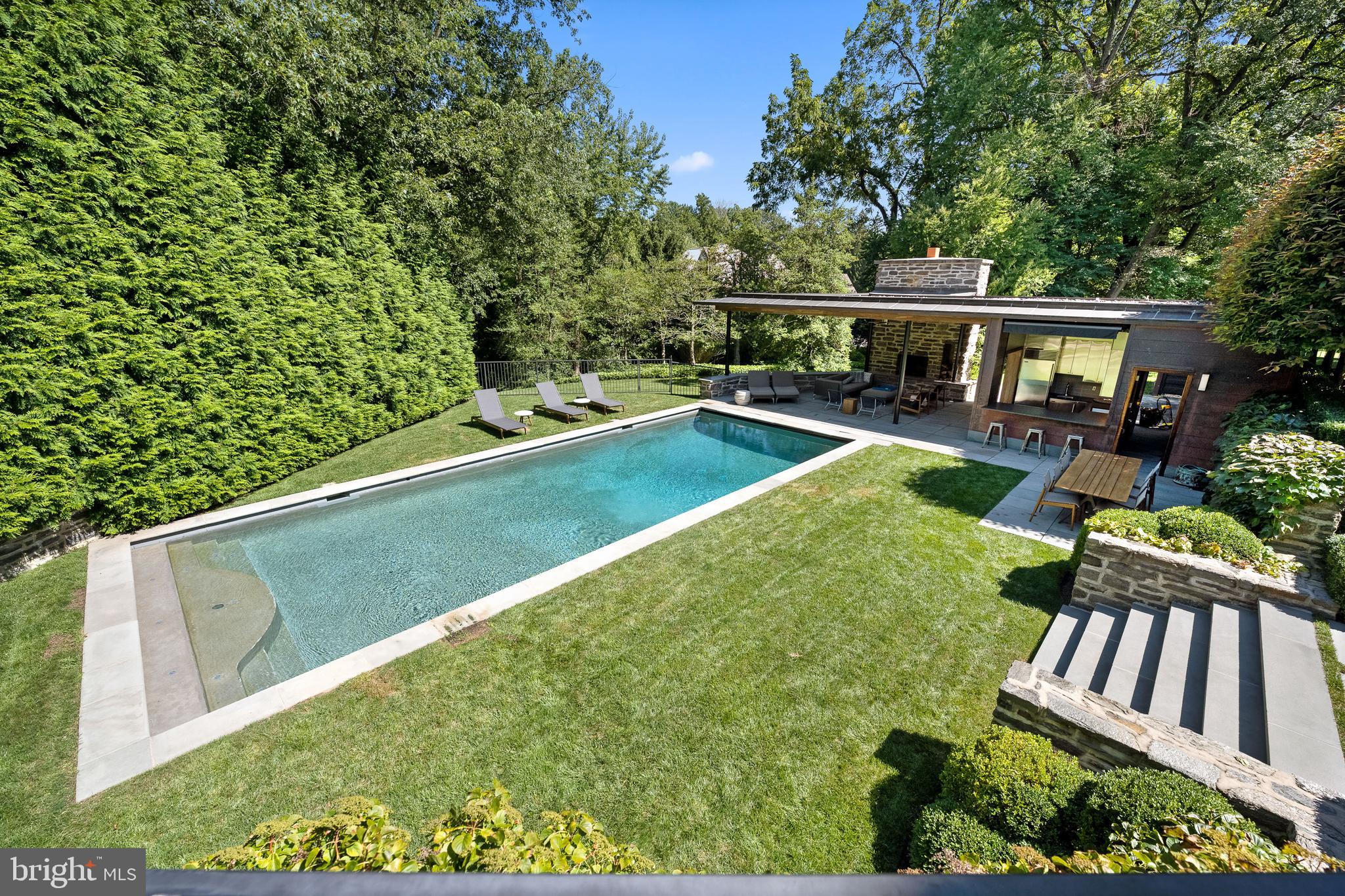 423 North Spring Mill Road Villanova, PA 19085 - Photo 5 of 67 Pool & Pool House
